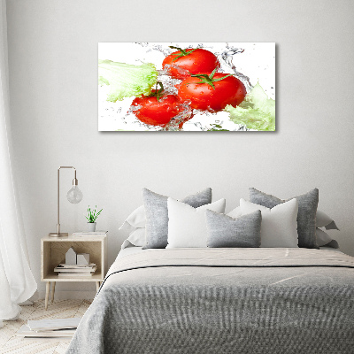 Foto auf Acryl Tomaten und Salat
