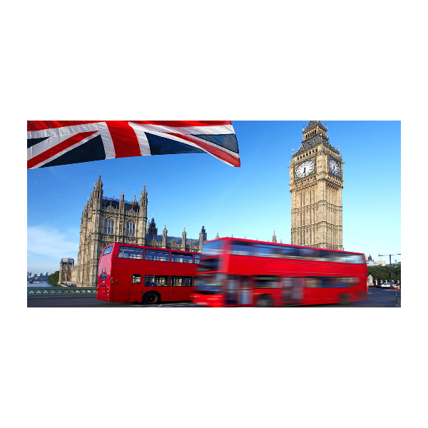 Acrylbild Fotodruck Londoner Bus