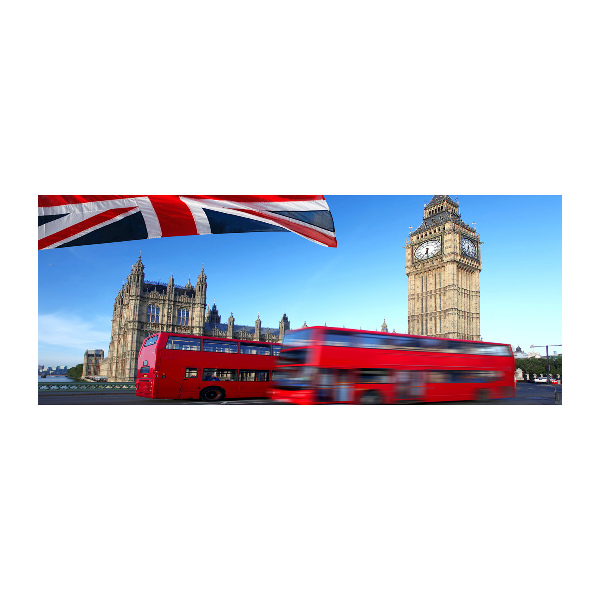 Acrylbild Fotodruck Londoner Bus