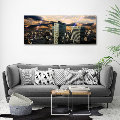 Acrylglas-Druck Sturm über Warschau