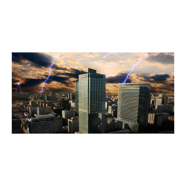 Acrylglas-Druck Sturm über Warschau