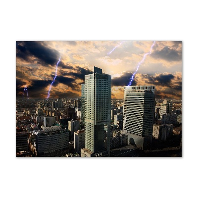 Acrylglas-Druck Sturm über Warschau