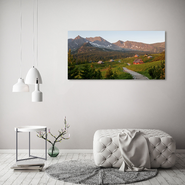 Acrylbild Fotodruck Eine Lichtung in den Tatra-Bergen