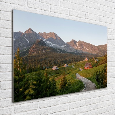 Acrylbild Fotodruck Eine Lichtung in den Tatra-Bergen