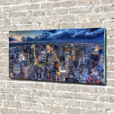 Bild auf Acrylglas New York aus der Vogelperspektive