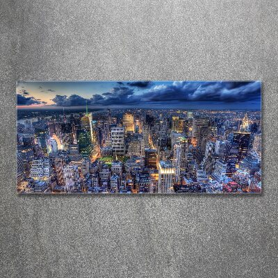 Bild auf Acrylglas New York aus der Vogelperspektive