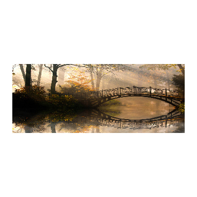 Foto auf Acryl Alte Brücke im Herbst