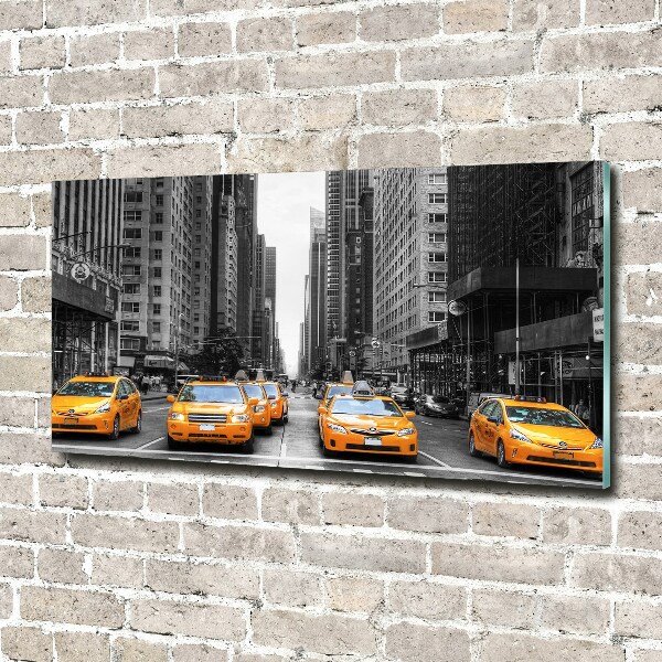 Foto auf Acryl New Yorker Taxis
