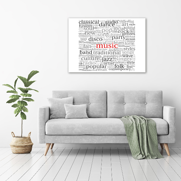 Acrylbild Fotodruck Musikgenres