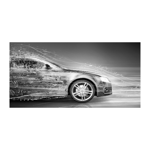 Acrylbild Fotodruck Ein rasendes Auto