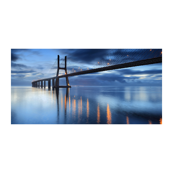 Acrylglas-Druck Beleuchtete Brücke