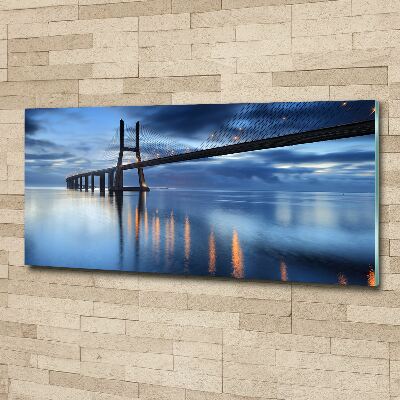 Acrylglas-Druck Beleuchtete Brücke