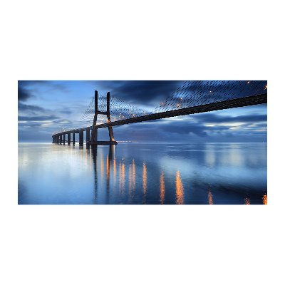 Acrylglas-Druck Beleuchtete Brücke