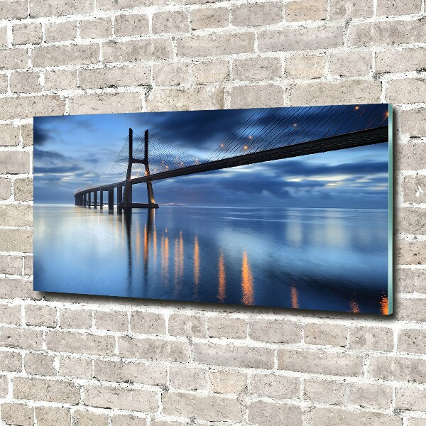 Acrylglas-Druck Beleuchtete Brücke