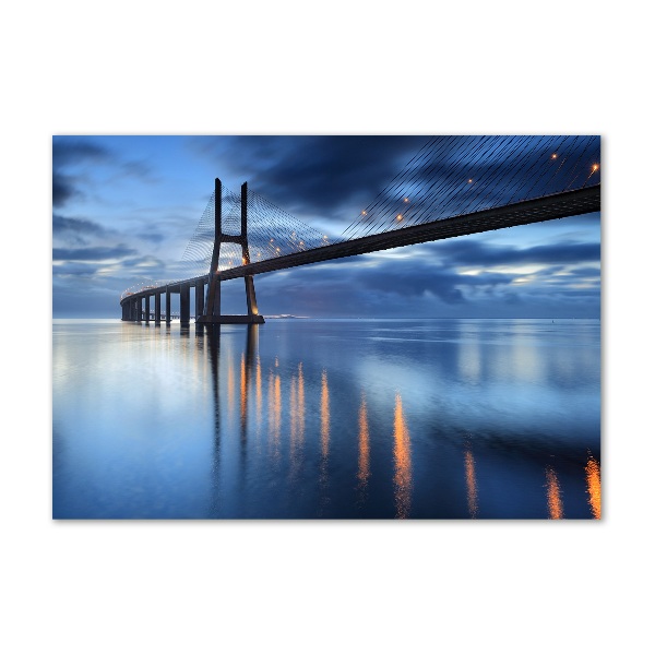 Acrylglas-Druck Beleuchtete Brücke