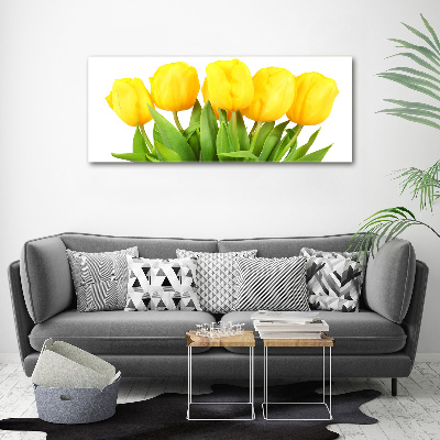 Foto auf Acryl Gelbe Tulpen