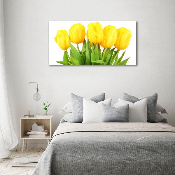 Foto auf Acryl Gelbe Tulpen