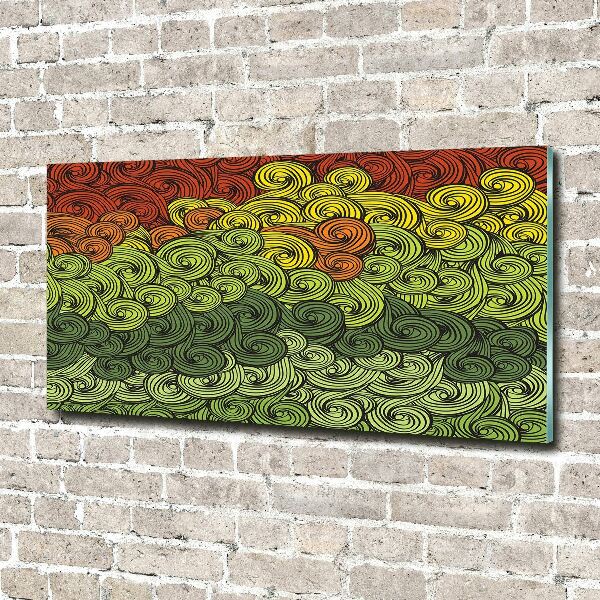 Bild auf Acrylglas Bunte Wellen