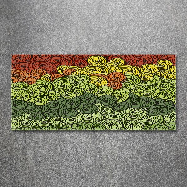 Bild auf Acrylglas Bunte Wellen