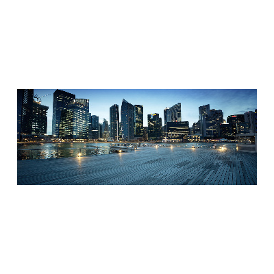 Bild auf Acrylglas Singapur bei Nacht