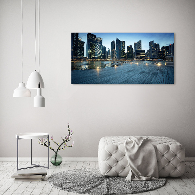 Bild auf Acrylglas Singapur bei Nacht