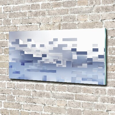 Acrylglas-Druck Würfelabstraktion