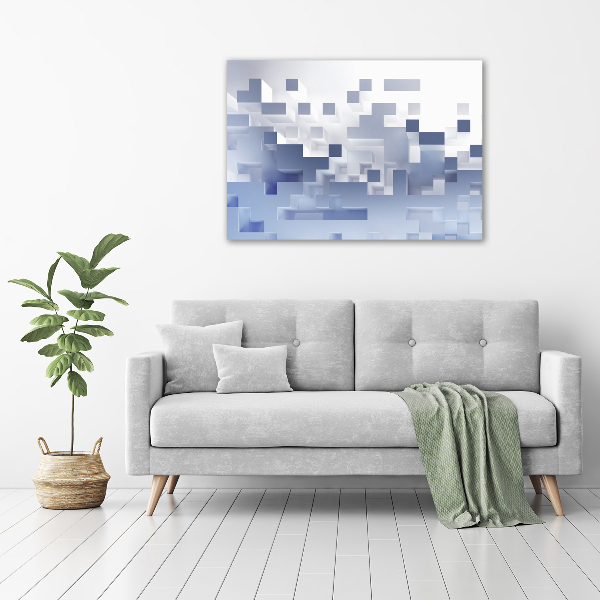 Acrylglas-Druck Würfelabstraktion