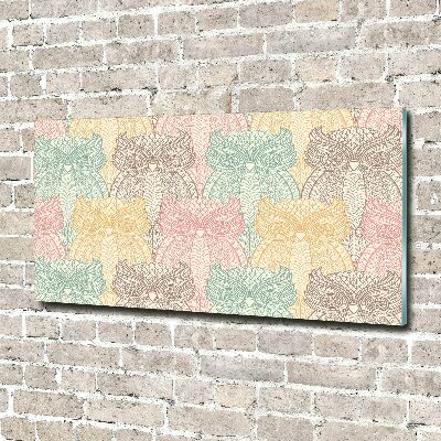 Acrylglas-Druck Eulen