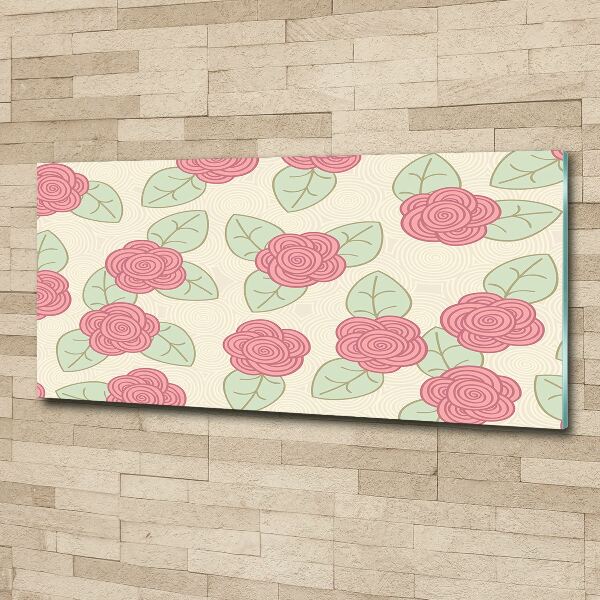 Acrylbild Fotodruck Rosen