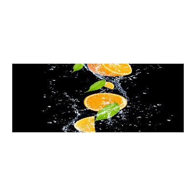 Foto auf Acryl Orangen und Wasser