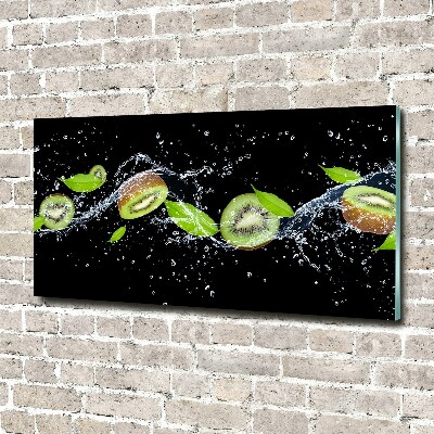Acrylglas-Druck Kiwi und Wasser
