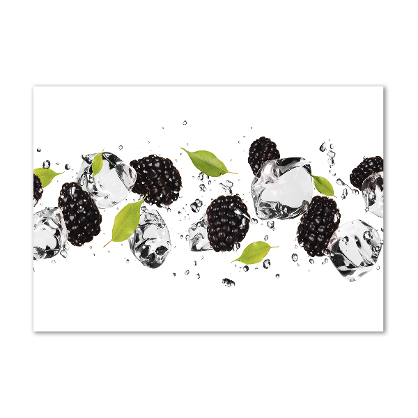 Acrylglas-Druck Kirschen und Wasser