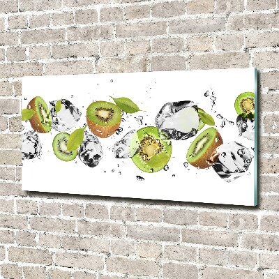 Foto auf Acryl Kiwi und Wasser