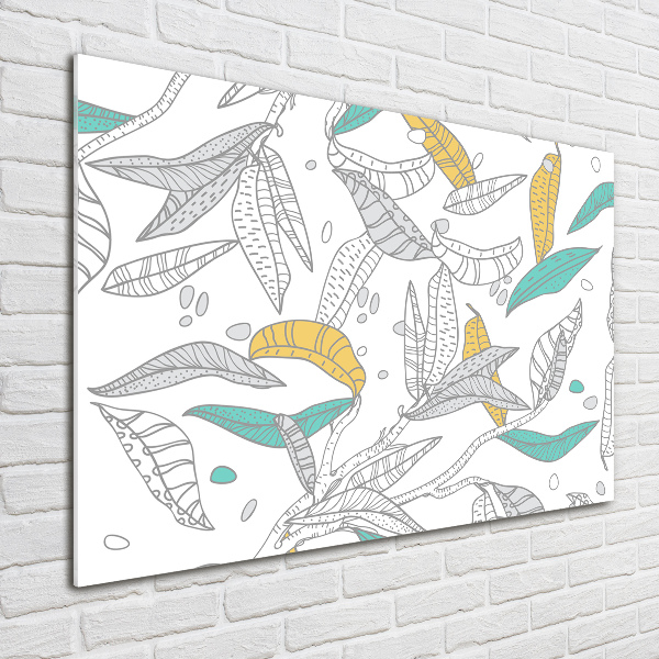 Acrylglas-Druck Bunte Blätter