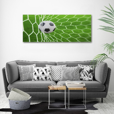 Acrylbild Fotodruck Der Ball ist im Tor