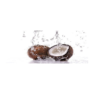 Acrylbild Fotodruck Kokosnuss und Wasser