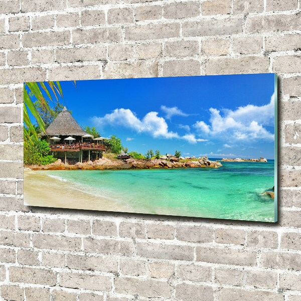 Foto auf Acryl Strand der Seychellen