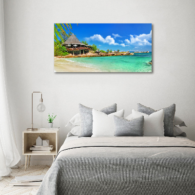 Foto auf Acryl Strand der Seychellen