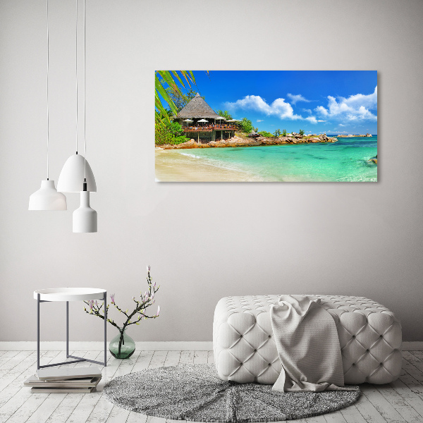 Foto auf Acryl Strand der Seychellen