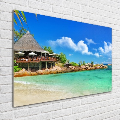 Foto auf Acryl Strand der Seychellen