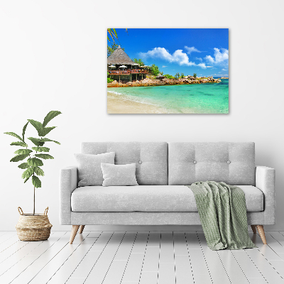 Foto auf Acryl Strand der Seychellen