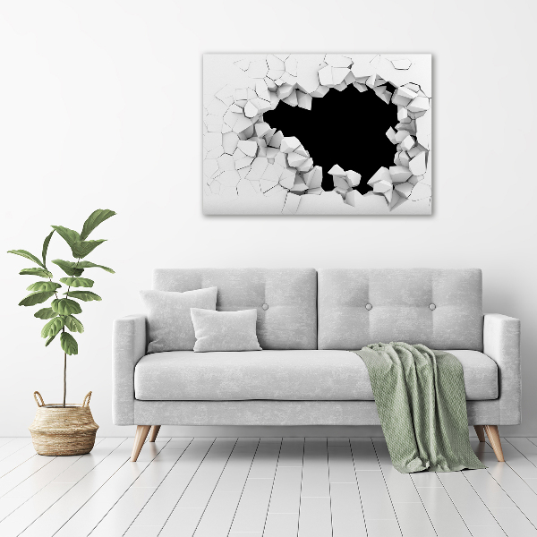 Acrylglas-Druck Loch in der Wand