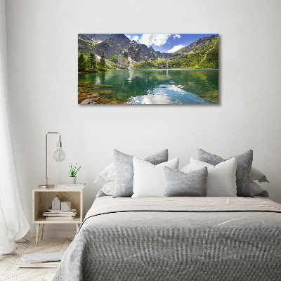 Bild auf Acrylglas Das Meeresauge der Tatra-Berge