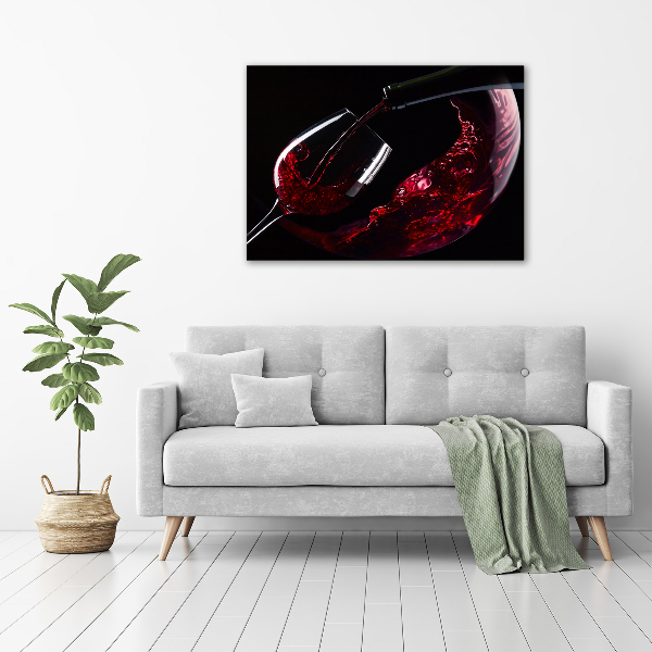 Acrylbild Fotodruck Rotwein