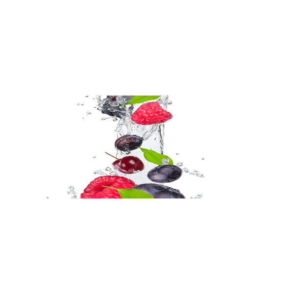 Acrylglas-Druck Obst und Wasser
