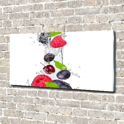 Acrylglas-Druck Obst und Wasser