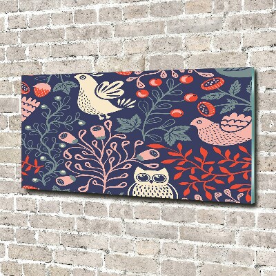 Foto auf Acryl Hühnereulenpflanzen