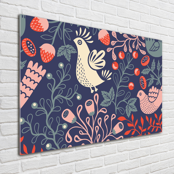 Foto auf Acryl Hühnereulenpflanzen