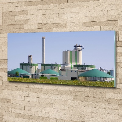 Foto auf Acryl Biogasanlage