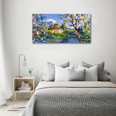 Foto auf Acryl Frühlingslandschaft